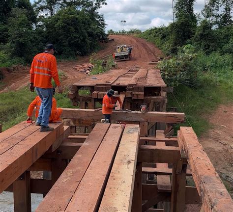 Ponte sobre rio Contra é recuperada após indicação da deputada estadual