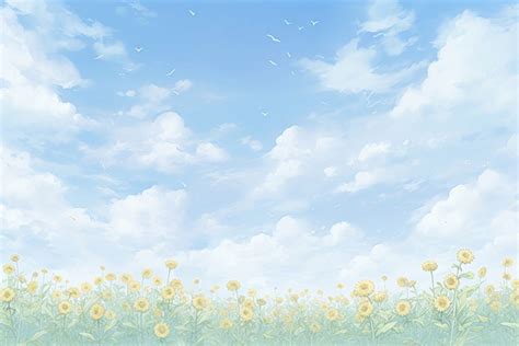 Sky and sunflower feild backgrounds | Free Photo Illustration - rawpixel