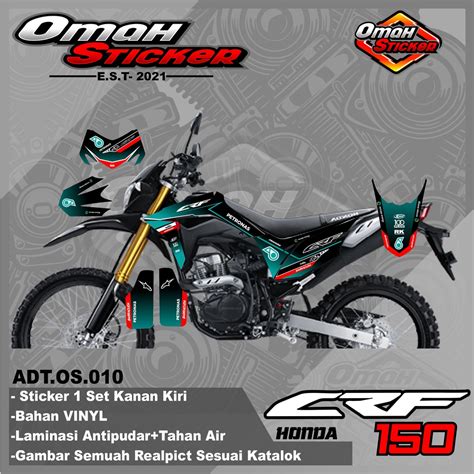 Jual Stiker Striping Lis Variasi Honda CRF 150 L DESIGN ADT 010