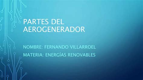 Partes De Un Aerogenerador Ppt