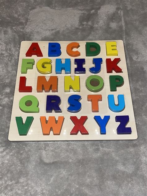 Spark Create Imagine 3d Wood Alphabet Puzzle Set 26 Pcs New Ebay