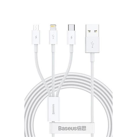 Baseus Superior Series Usb To Lightning Micro Usb Usb C Charging Cable