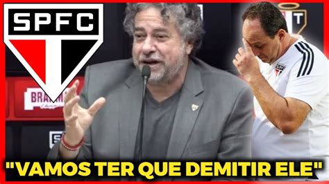 ADEUS CENI ROGÉRIO CENI VAI SER DEMITIDO DO SÃO PAULO Notícias do