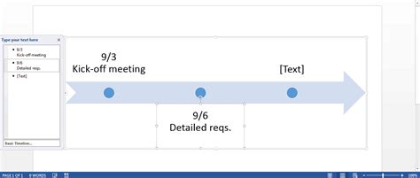 How To Create A Timeline In Microsoft Word