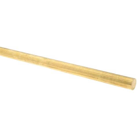 Value Collection Brass Round Rod 1 18 Dia 36 Long Alloy 360 Msc Direct