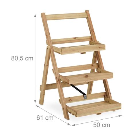 Escalera Para Plantas De Madera Con 3 Niveles Comprar AquÍ