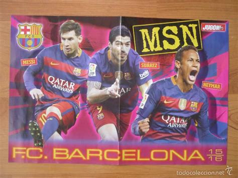 Poster Fc Barcelona Msn Leo Messi Luis Suarez Vendido En Venta