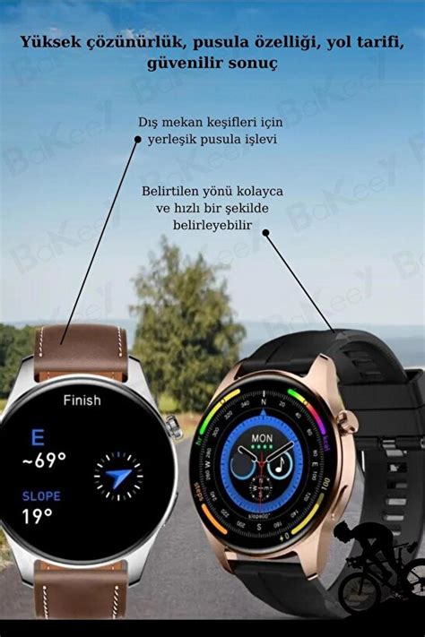 Hk Hero Amoled Ekran Smartwatch Pusula Gt Pro Max Ift Kordonlu Gps