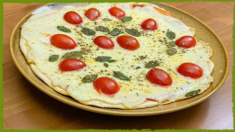 Pizza De Frigideira Pronta Em Minutos Sem Ovos E Sem Leite Receita