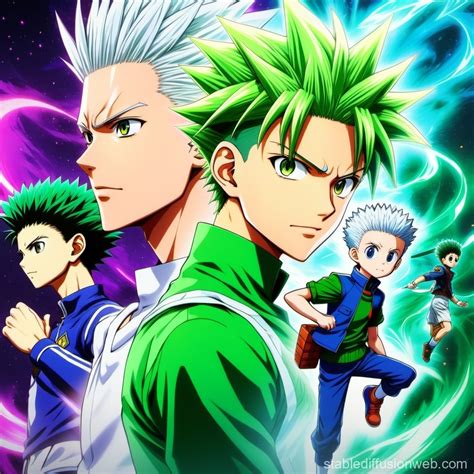 Hunter X Hunter Poster Gon And Killua Stable Diffusion Online