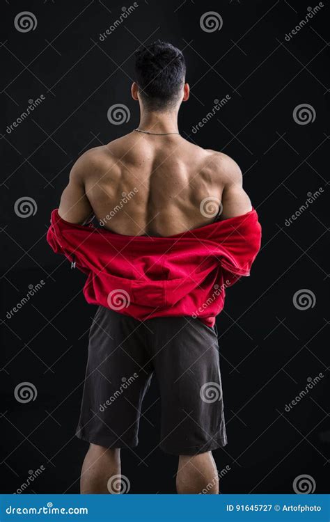 Muscular Bodybuilder Undressing Stock Image Image Of Cool Dark