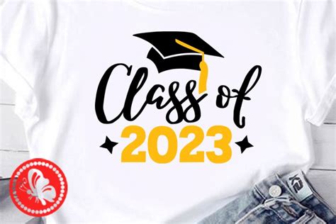 Class Of 2023 Graduate Cap Graduation Shirt Prom Senior 2023