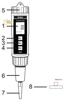 Extech Vb B T O Rung Extech Vb Pen Vibration Meter