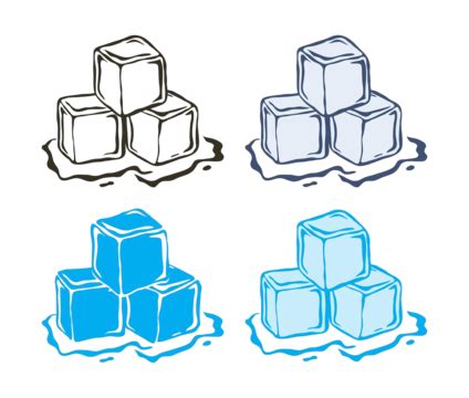 Ice Cube Draw PNG Transparent Images Free Download | Vector Files | Pngtree