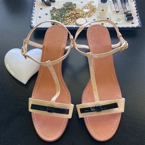 Kate Spade Shoes Kate Spade Nude Wedge Sz Sandals Poshmark