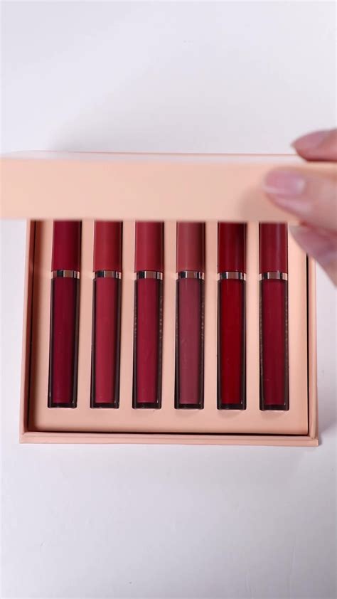 Custom Logo 6 Pcs Waterproof Lipgloss Long Lasting Nude Glossy Vegan