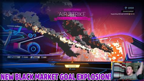 New Air Strike Black Market Goal Explosion In Rocket League Rocket