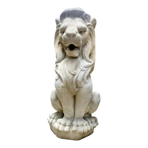 Cast Stone Lion Garden Statue In 2022 Stone Lion Cast Stone Garden