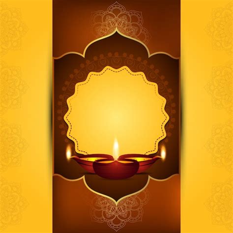 Premium Vector Happy Diwali Celebration Greeting Card With Vector