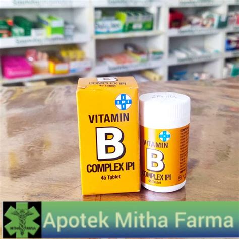 Jual Vitamin B Complex Ipi 45 Tablet Shopee Indonesia