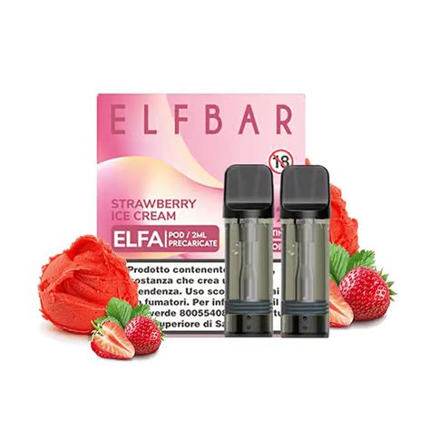 Elfbar Elfa Strawberry Ice Cream Pod Precaricata Linea Svapo