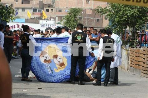 San Juan De Lurigancho Joven Es Asesinado De Balazos Video Y Fotos