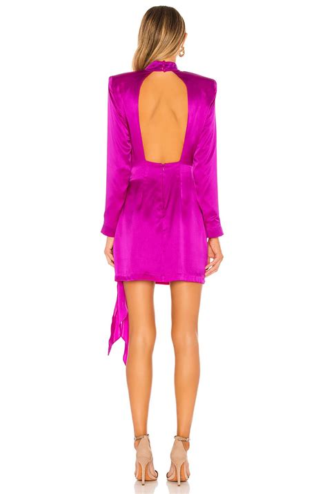 Amanda Uprichard X Revolve Yasmine Knot Dress In Dark Hot Pink