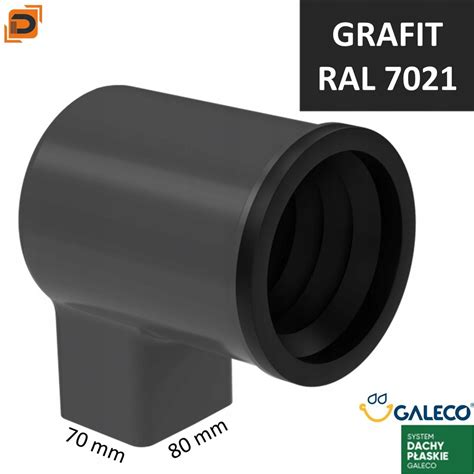 Galeco Adapter PVC2 110 70x80 Ral 7021 Antracyt 12078737775