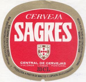 Drink Label Sagres Central De Cervejas S A PortugalCol PT BEER 000203