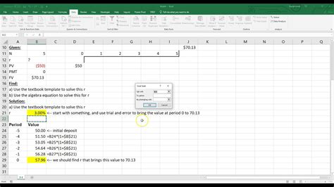 Calculating Interest Rate On Excel Four Ways Youtube