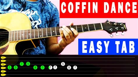 Coffin Dance Easy Guitar Tutorial TAB Astronomia Meme 2020