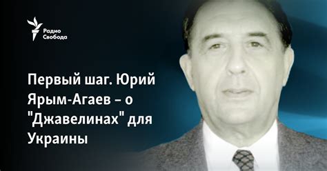 Первый шаг. Юрий Ярым-Агаев – о "Джавелинах" для Украины