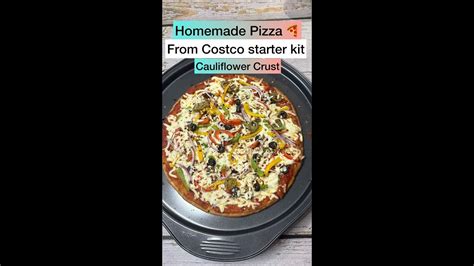 Crunchy Thin Crust Veggie Pizza From Readymade Costco Kit Cauliflower