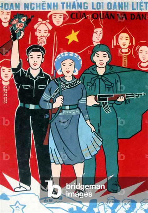 Image of Vietnam: Communist propaganda poster - 'A Heartfelt Welcome ...