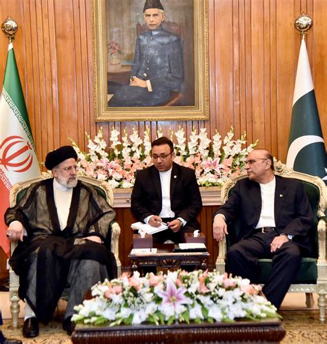 Meeting Between President Asif Ali Zardari And Dr Seyyed Ebrahim Raisi