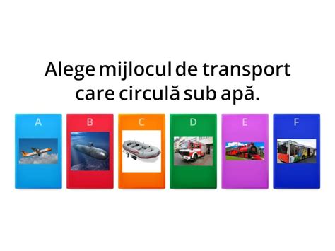 Recapitularea Mijloacelor De Transport Quiz