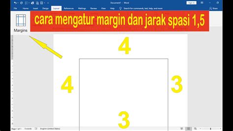 Cara Mengatur Ukuran Margin Dan Jarak Spasi 15 Lines Di Ms Word