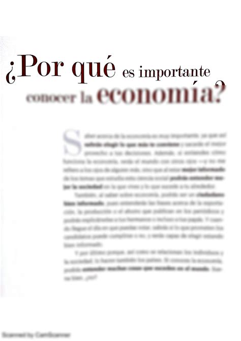 SOLUTION Importancia De La Econom A Studypool