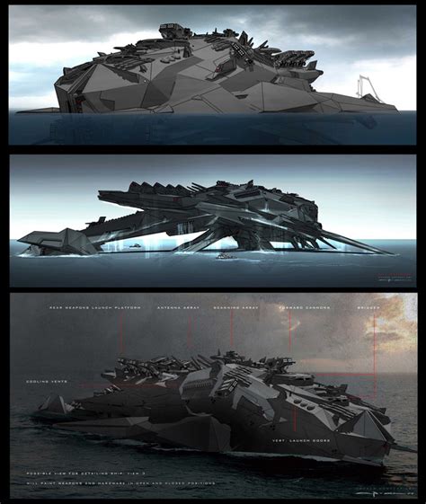 Battleship Concept Art by George Hull | Concept Art World