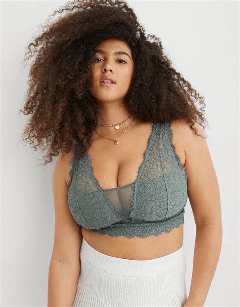 Bralette Aerie Eyelash Lace Acolchado Escotado Compra Online