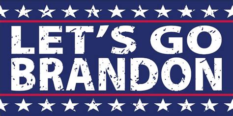 Vintage Lets Go Brandon Official Fjb Bumper Stickers Wholesale Pack O