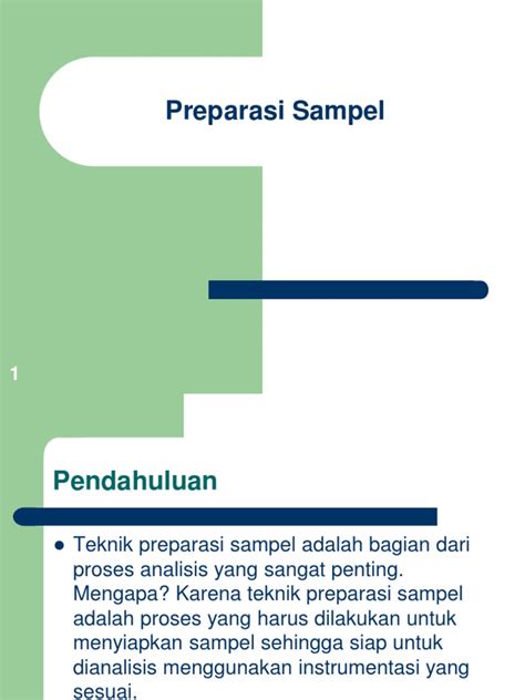 Preparasi Sampel Pdf