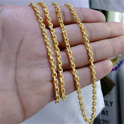 Jual Kalung Rantai Medan Lapis Emas Model Nori Tebal Mm Di Lapak Rizki