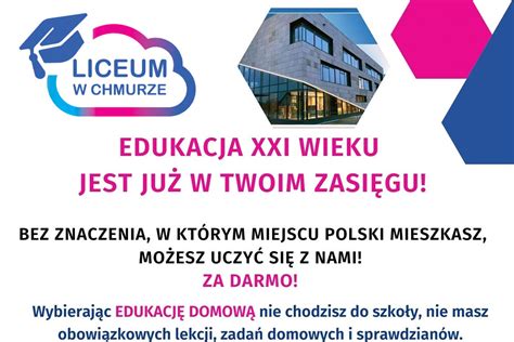 Edukacja W Chmurze Trwa Rekrutacja Do Liceum Liceum Og Lnokszta C Ce