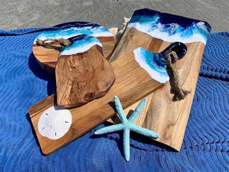 Mini Ocean Wave Resin Charcuterie Board Mini Ocean Wave Etsy