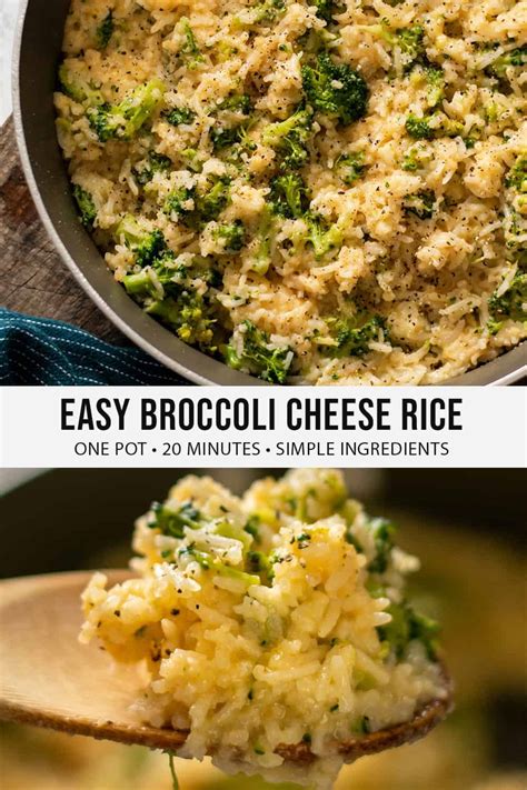 Easy Broccoli Cheese Rice - The Hungry Waitress