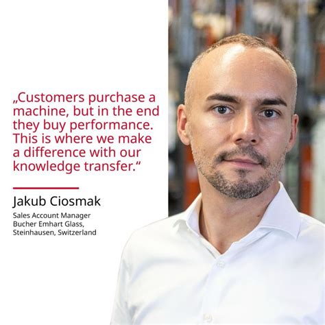 Bucher Industries Ag On Linkedin Jakub Ciosmak From Bucher Emhart