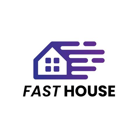 Fast House Logo Design 8124191 Vector Art At Vecteezy