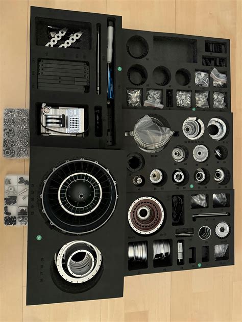 teching  full metal working turbofan engine model build