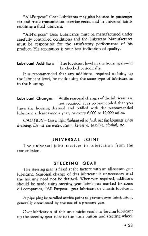 1946 Chevy Owners Manual